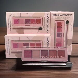 Natasha Denona Mini Crush Eyeshadow Palette Valentines Exclusive Brush Authentic